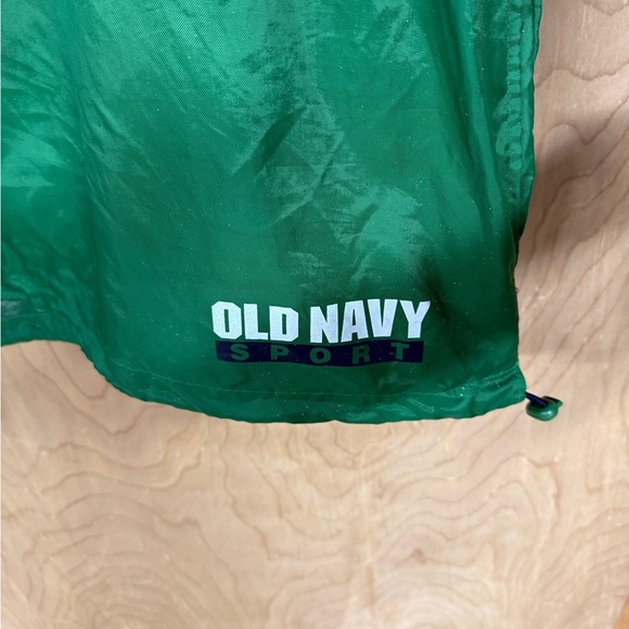 Vintage 90s Old Navy Anorak Gore Tex Style Jacket Emerald Navy XXL - Picture 2 of 5